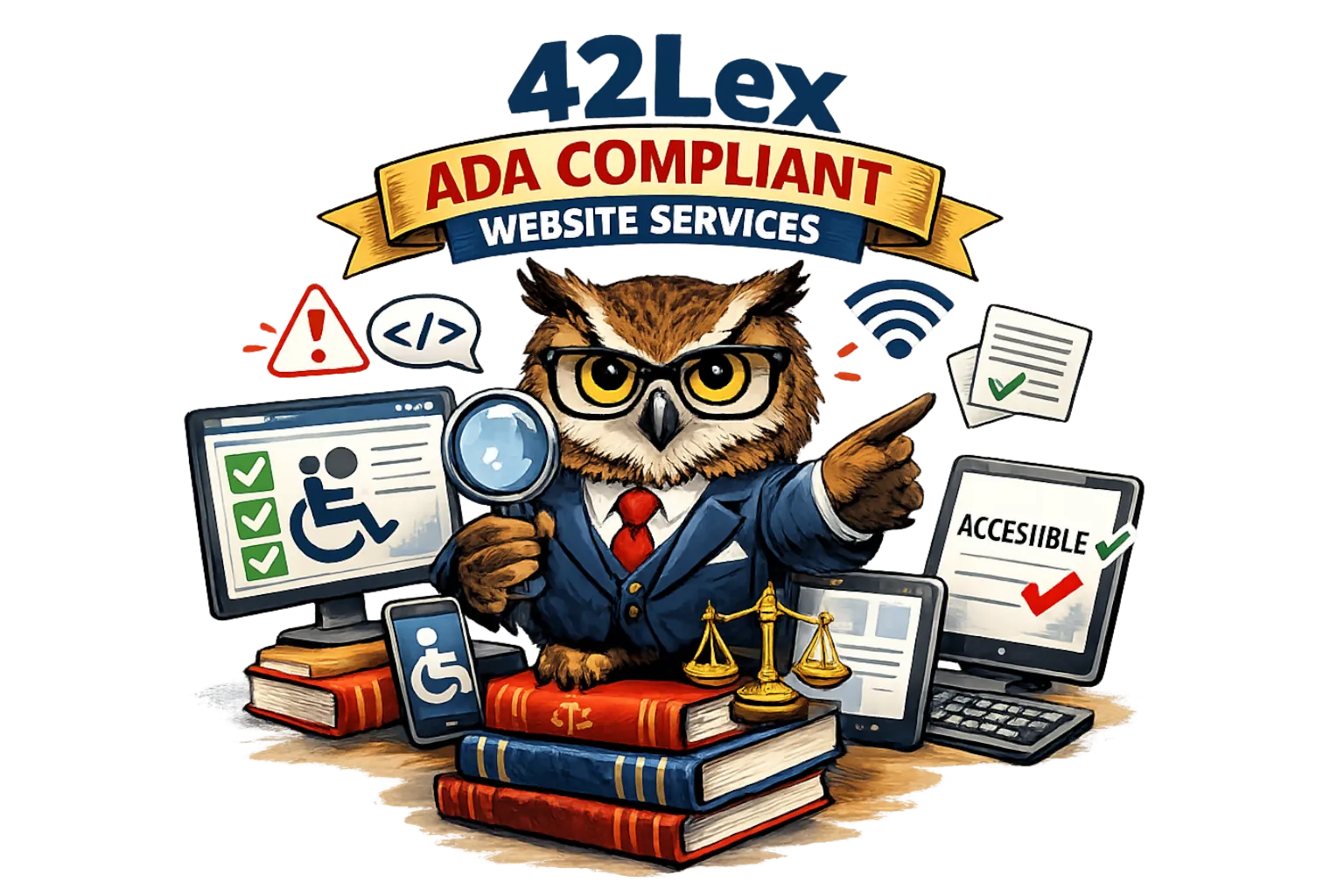 42Lex Sentry Owl, symbolizing vigilance and legal wisdom in digital compliance