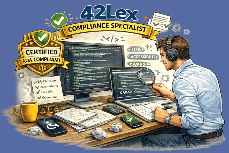 Business owner with certified accessible website